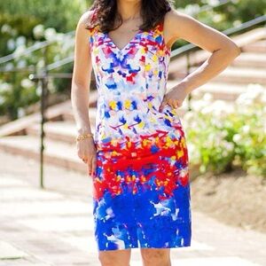 NWT Milly Watercolor Dress, Size 8